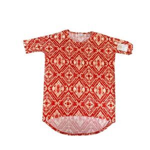 LuLaRoe Irma Tunic Top Coral‎ Peach High Low XS
